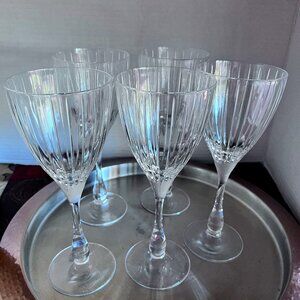 Solaris Italy MCM Royal Crystal Rock Wine Glasses Set of Four